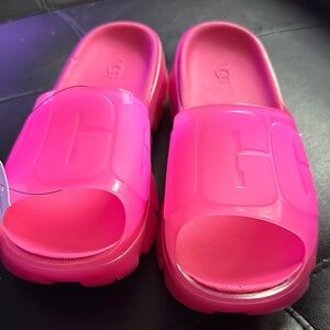 UGG Pink Slide Sandals